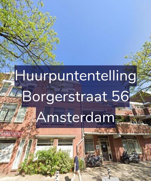 Foto gevel Huurpuntentelling voor Borgerstraat 56, Amsterdam
