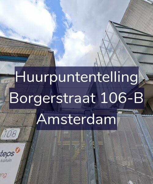 Foto gevel Huurpuntentelling voor Borgerstraat 106-B, Amsterdam