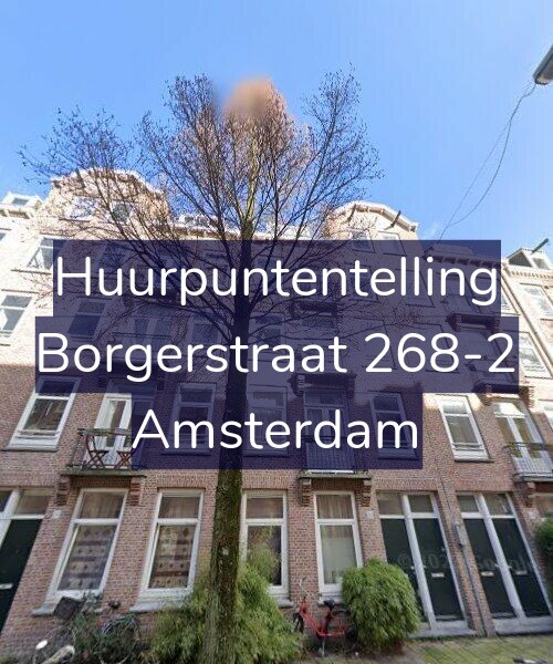 Foto gevel Huurpuntentelling voor Borgerstraat 268-2, Amsterdam