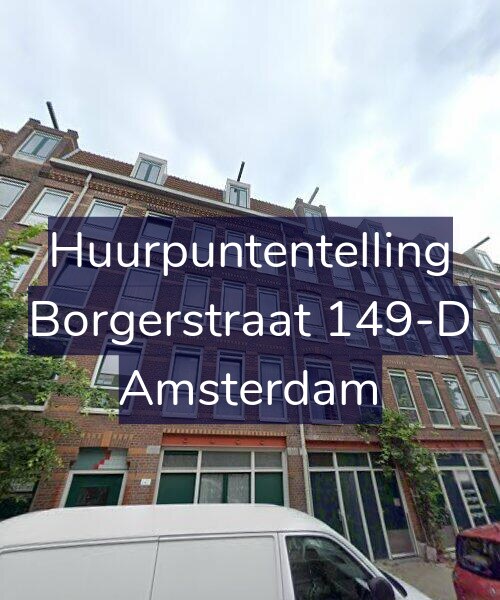 Foto gevel Huurpuntentelling voor Borgerstraat 149-D, Amsterdam