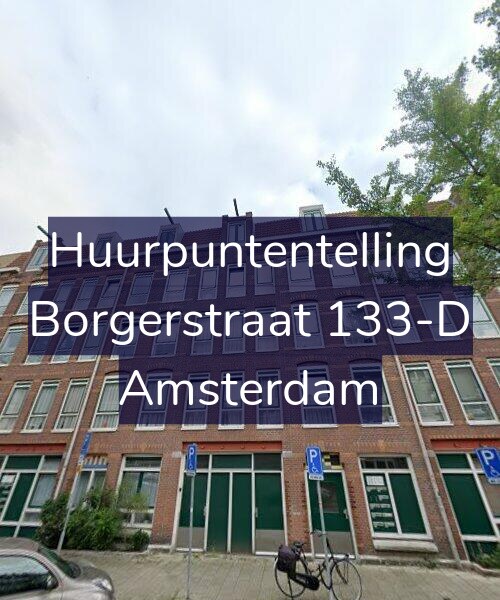 Foto gevel Huurpuntentelling voor Borgerstraat 133-D, Amsterdam