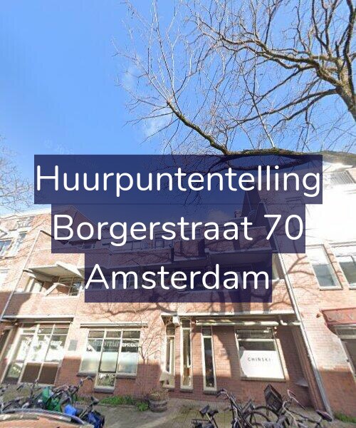 Foto gevel Huurpuntentelling voor Borgerstraat 70, Amsterdam