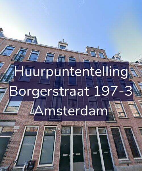 Foto gevel Huurpuntentelling voor Borgerstraat 197-3, Amsterdam