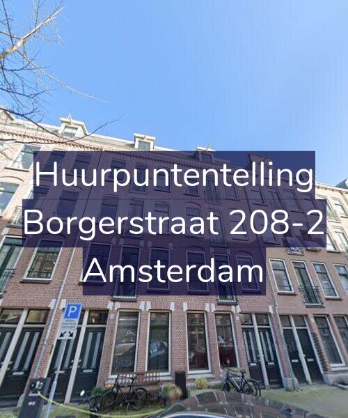 Foto gevel Huurpuntentelling voor Borgerstraat 208-2, Amsterdam