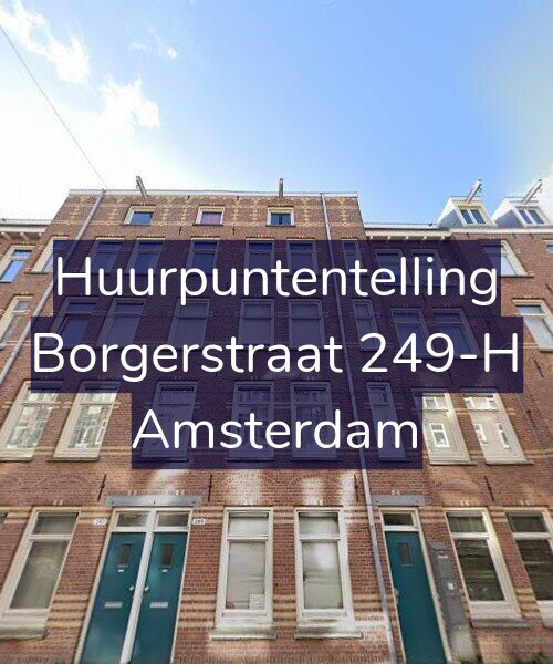Foto gevel Huurpuntentelling voor Borgerstraat 249-H, Amsterdam