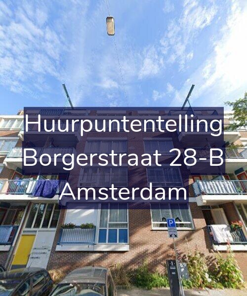 Foto gevel Huurpuntentelling voor Borgerstraat 28-B, Amsterdam