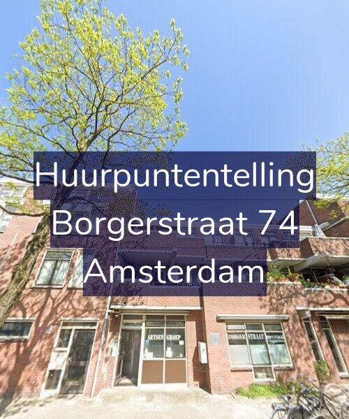 Foto gevel Huurpuntentelling voor Borgerstraat 74, Amsterdam