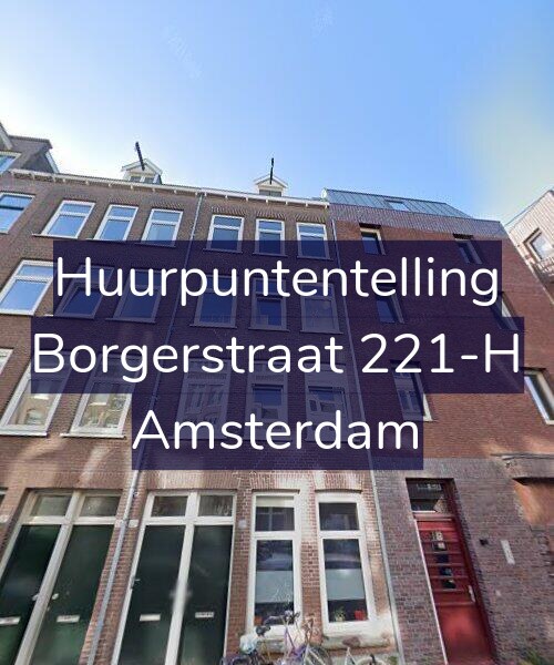 Foto gevel Huurpuntentelling voor Borgerstraat 221-H, Amsterdam