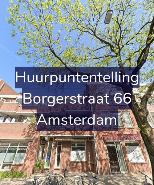 Foto gevel Huurpuntentelling voor Borgerstraat 66, Amsterdam