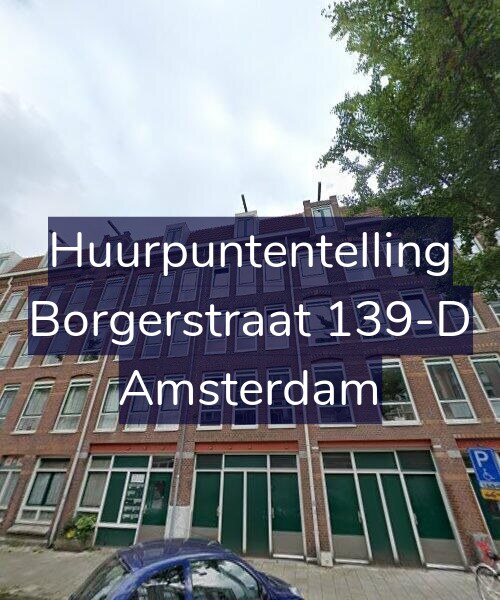 Foto gevel Huurpuntentelling voor Borgerstraat 139-D, Amsterdam
