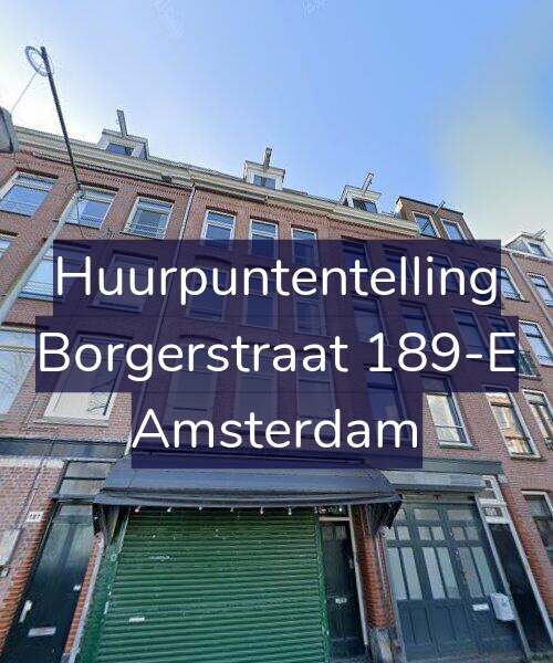 Foto gevel Huurpuntentelling voor Borgerstraat 189-E, Amsterdam
