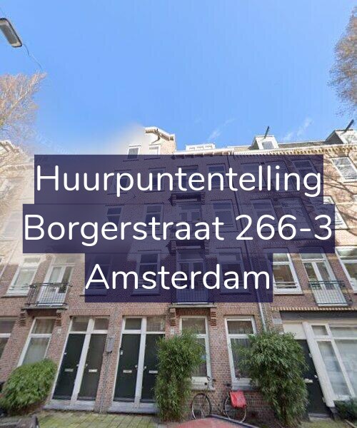 Foto gevel Huurpuntentelling voor Borgerstraat 266-3, Amsterdam