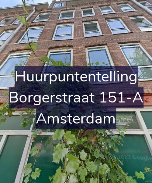 Foto gevel Huurpuntentelling voor Borgerstraat 151-A, Amsterdam