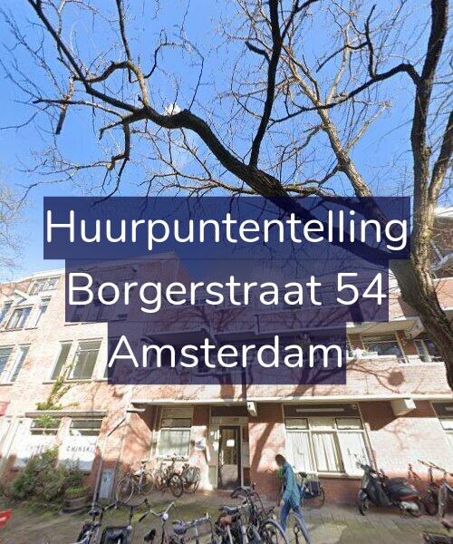 Foto gevel Huurpuntentelling voor Borgerstraat 54, Amsterdam