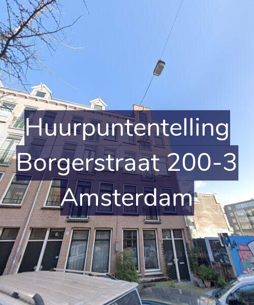 Foto gevel Huurpuntentelling voor Borgerstraat 200-3, Amsterdam