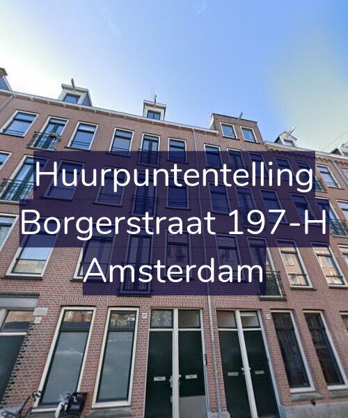 Foto gevel Huurpuntentelling voor Borgerstraat 197-H, Amsterdam