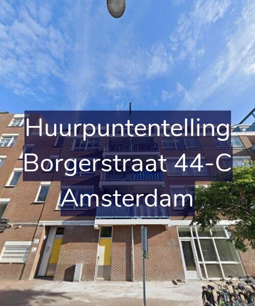 Foto gevel Huurpuntentelling voor Borgerstraat 44-C, Amsterdam