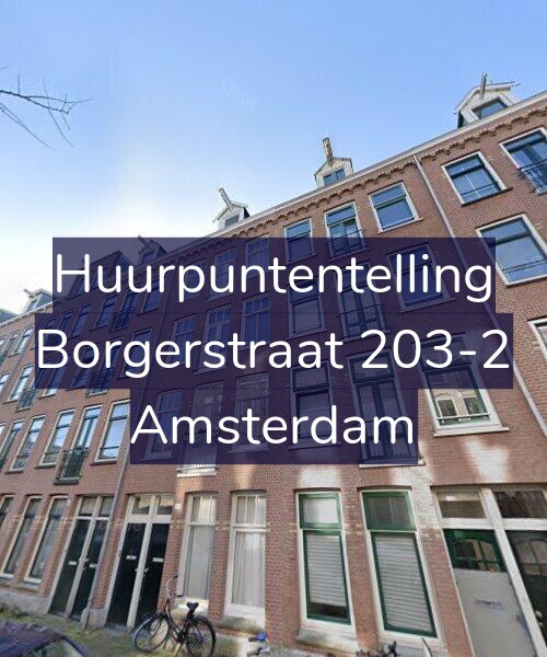 Foto gevel Huurpuntentelling voor Borgerstraat 203-2, Amsterdam