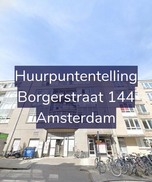 Foto gevel Huurpuntentelling voor Borgerstraat 144, Amsterdam