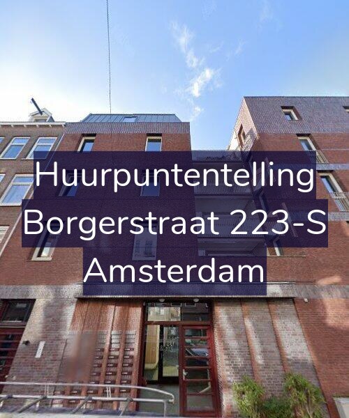 Foto gevel Huurpuntentelling voor Borgerstraat 223-S, Amsterdam
