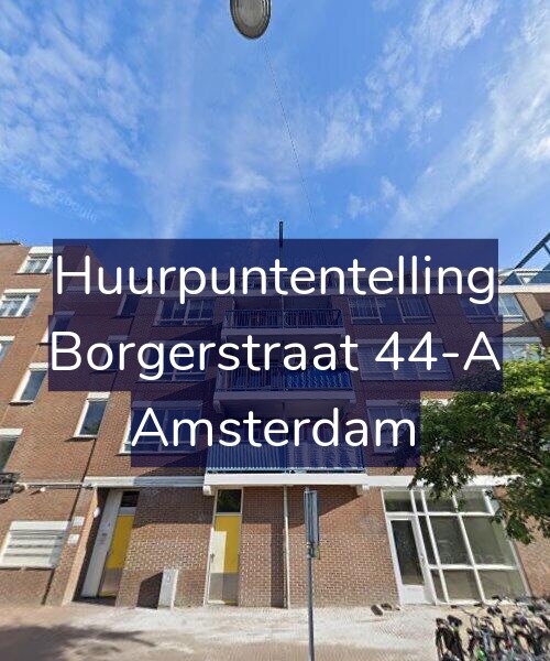 Foto gevel Huurpuntentelling voor Borgerstraat 44-A, Amsterdam