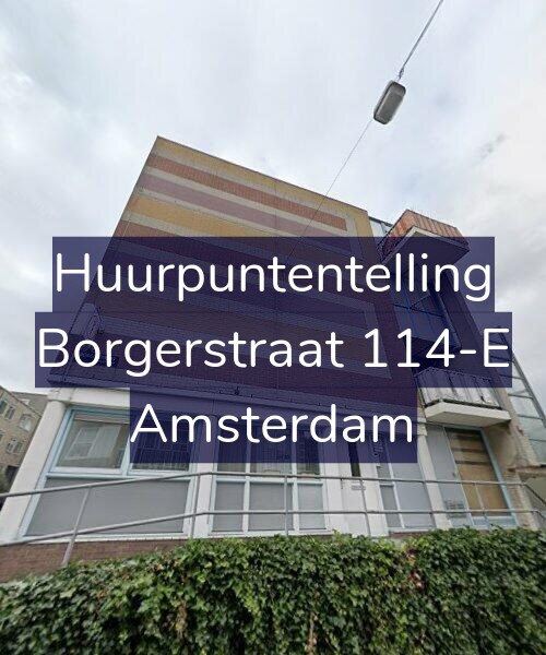 Foto gevel Huurpuntentelling voor Borgerstraat 114-E, Amsterdam