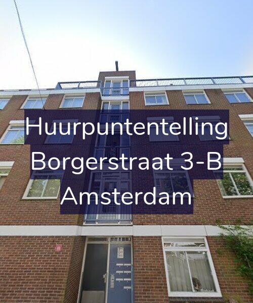 Foto gevel Huurpuntentelling voor Borgerstraat 3-B, Amsterdam