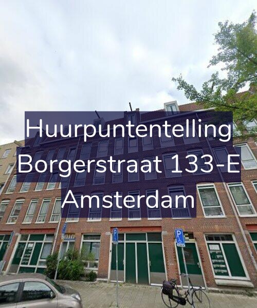 Foto gevel Huurpuntentelling voor Borgerstraat 133-E, Amsterdam