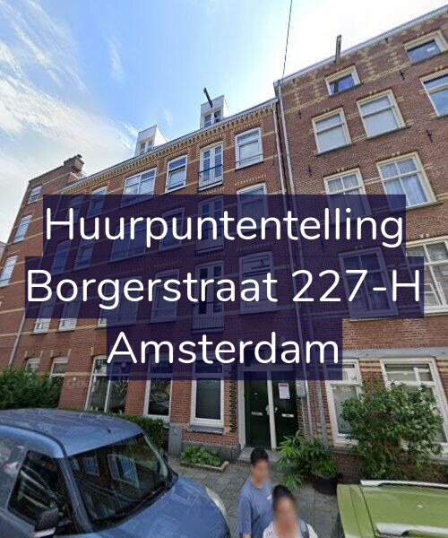Foto gevel Huurpuntentelling voor Borgerstraat 227-H, Amsterdam