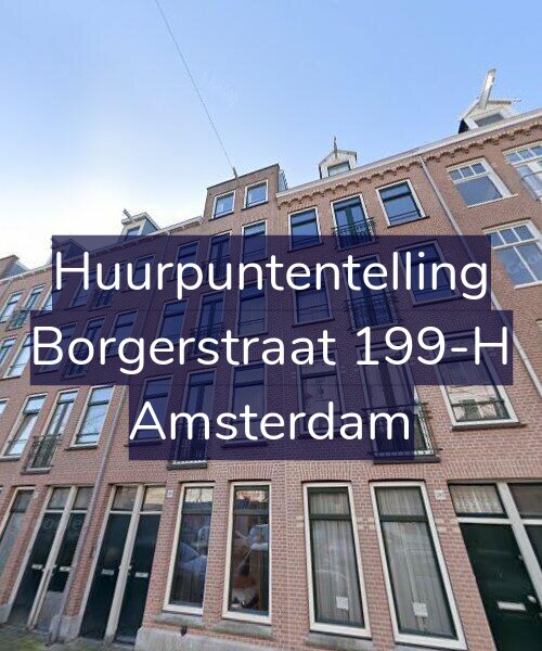 Foto gevel Huurpuntentelling voor Borgerstraat 199-H, Amsterdam