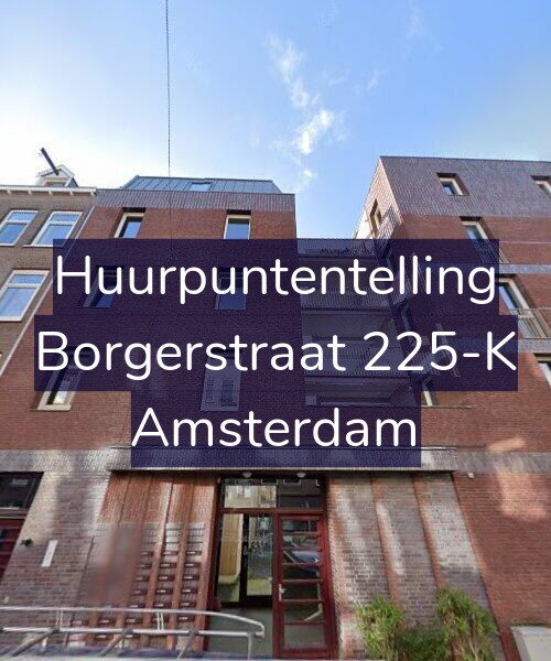 Foto gevel Huurpuntentelling voor Borgerstraat 225-K, Amsterdam