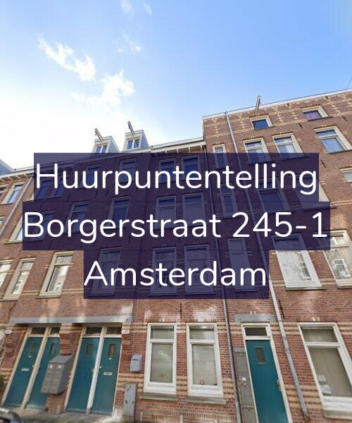 Foto gevel Huurpuntentelling voor Borgerstraat 245-1, Amsterdam