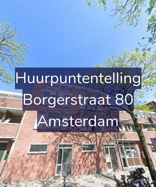 Foto gevel Huurpuntentelling voor Borgerstraat 80, Amsterdam