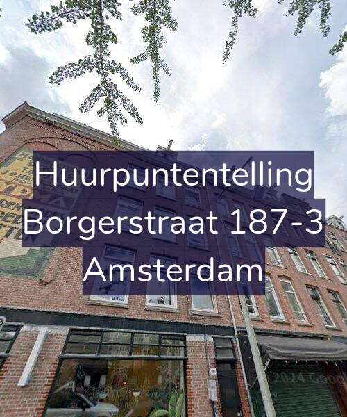 Foto gevel Huurpuntentelling voor Borgerstraat 187-3, Amsterdam