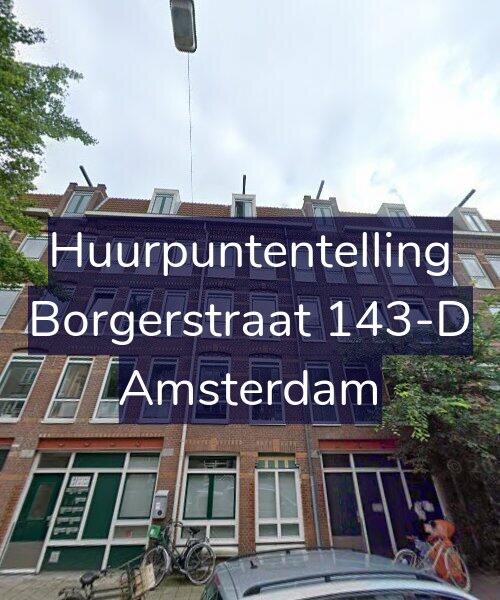 Foto gevel Huurpuntentelling voor Borgerstraat 143-D, Amsterdam