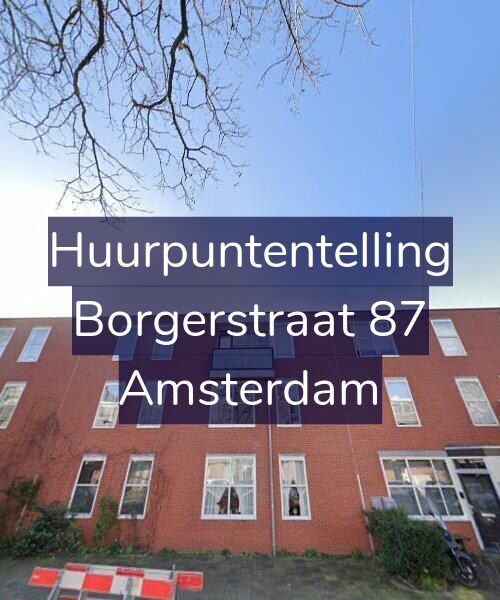 Foto gevel Huurpuntentelling voor Borgerstraat 87, Amsterdam