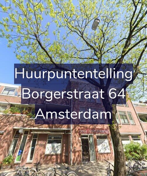 Foto gevel Huurpuntentelling voor Borgerstraat 64, Amsterdam