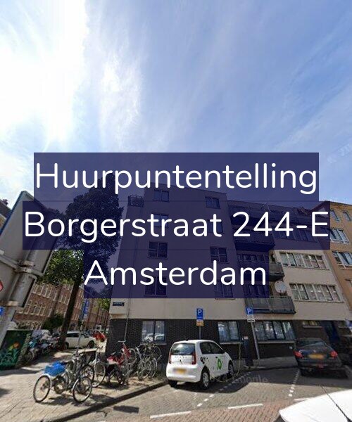 Foto gevel Huurpuntentelling voor Borgerstraat 244-E, Amsterdam