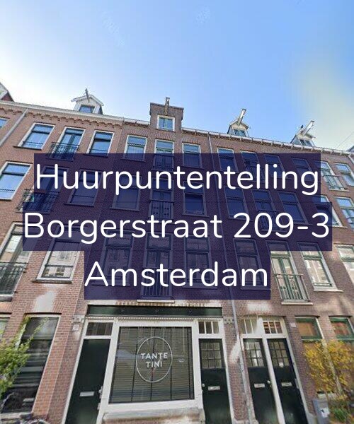 Foto gevel Huurpuntentelling voor Borgerstraat 209-3, Amsterdam