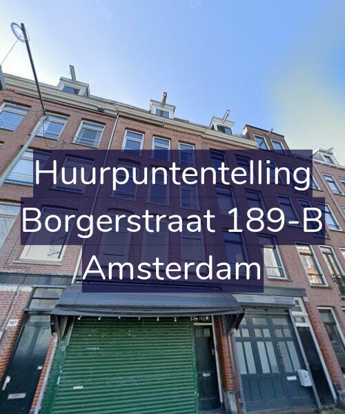 Foto gevel Huurpuntentelling voor Borgerstraat 189-B, Amsterdam