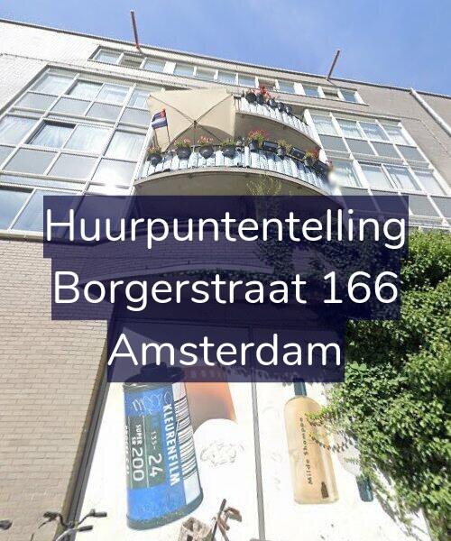 Foto gevel Huurpuntentelling voor Borgerstraat 166, Amsterdam