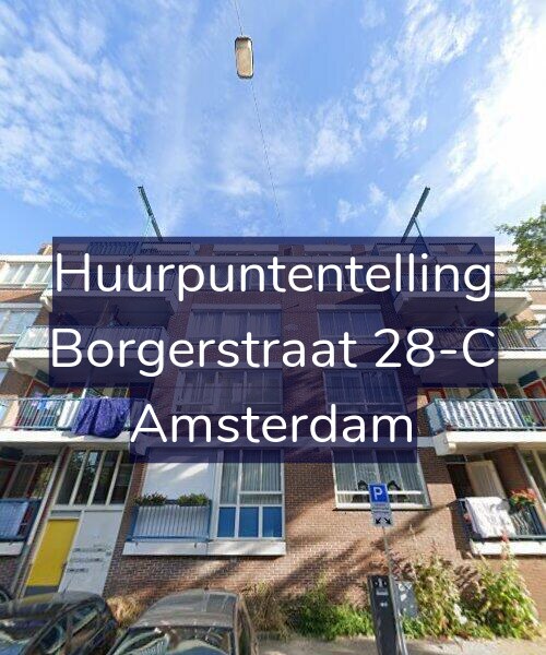 Foto gevel Huurpuntentelling voor Borgerstraat 28-C, Amsterdam