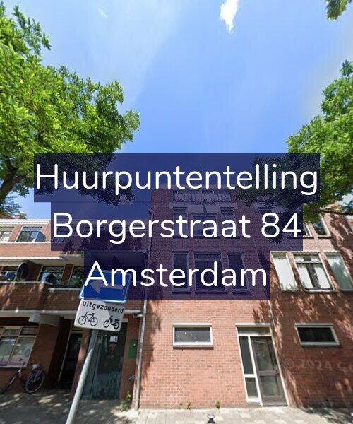 Foto gevel Huurpuntentelling voor Borgerstraat 84, Amsterdam