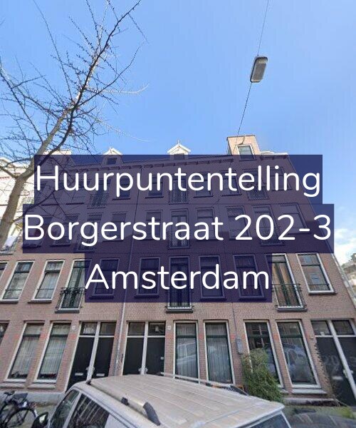 Foto gevel Huurpuntentelling voor Borgerstraat 202-3, Amsterdam