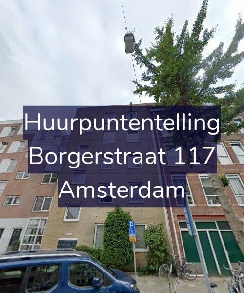 Foto gevel Huurpuntentelling voor Borgerstraat 117, Amsterdam