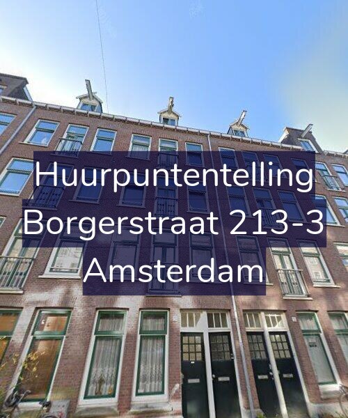 Foto gevel Huurpuntentelling voor Borgerstraat 213-3, Amsterdam