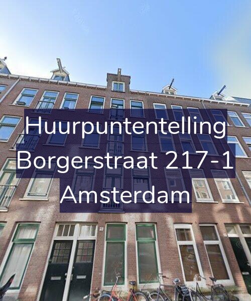 Foto gevel Huurpuntentelling voor Borgerstraat 217-1, Amsterdam