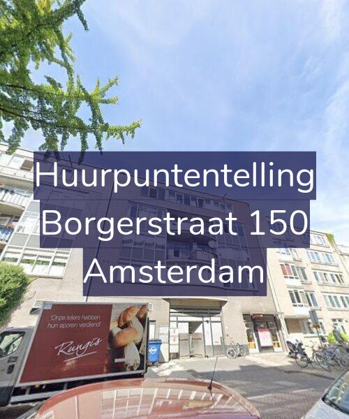 Foto gevel Huurpuntentelling voor Borgerstraat 150, Amsterdam