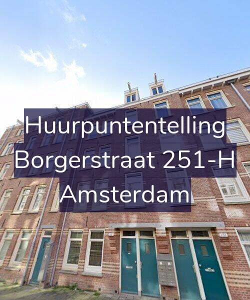 Foto gevel Huurpuntentelling voor Borgerstraat 251-H, Amsterdam
