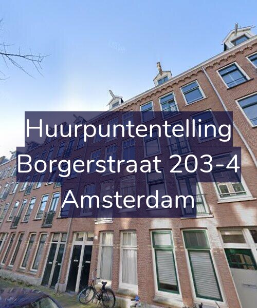 Foto gevel Huurpuntentelling voor Borgerstraat 203-4, Amsterdam